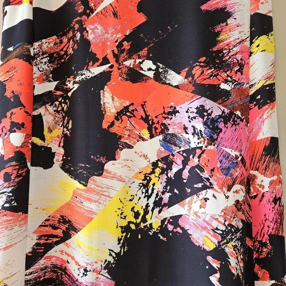 Kenzo Women's Sleeveless Colorful Abstract Boho Artistic Classic Mini Dress 36. - Picture 6 of 11